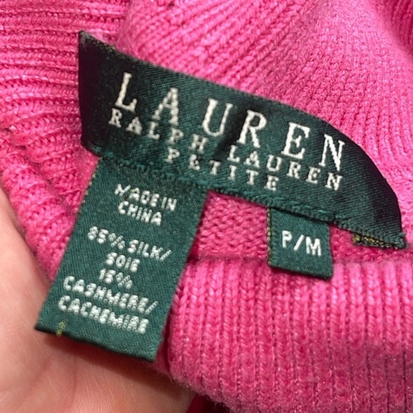 Vintage,Lauren  Ralph Lauren, green tag sweater, silk and cashmere - Picture 2 of 3